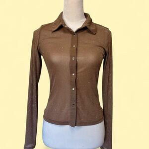 Princess Polly sheer shimmer top